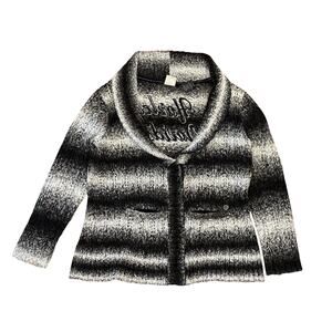 Harley Davidson women’s Cardigan biker ombré Sweater heavy duty snaps Large